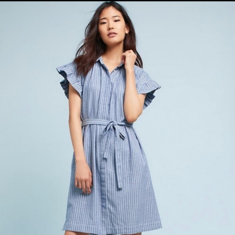 Anthropologie Isabella Sinclair button up dress L